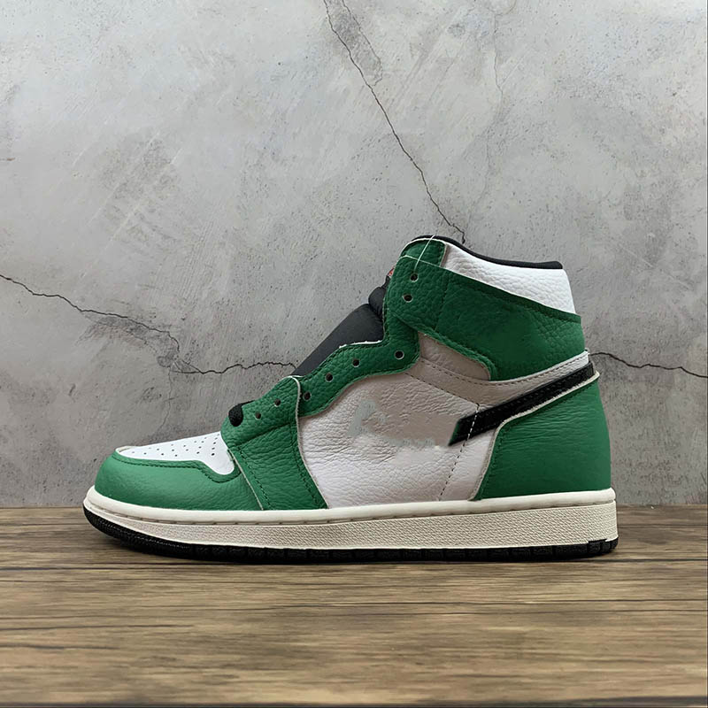 Authentic Jumpman 1 Lucky Green Basketball Shoes 1s High OG GREEN-WHITE-SAIL-BLACK outdoor Sneakers Size 36~46 With Box, #2
Authentic Jumpman 1 Lucky Green Basketball Shoes 1s High OG GREEN-WHITE-SAIL-BLACK outdoor Sneakers Size 36~46 With Box, #2