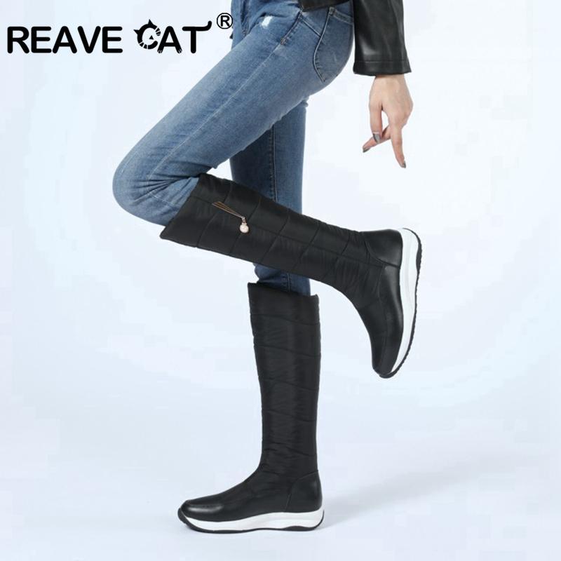 REAVECAT Winter Warm Down Sonw Knee-high boots Plush water proof Platform Bling Big size 35-44 Black White Daily Casual A31591
REAVECAT Winter Warm Down Sonw Knee-high boots Plush water proof Platform Bling Big size 35-44 Black White Daily Casual A31591