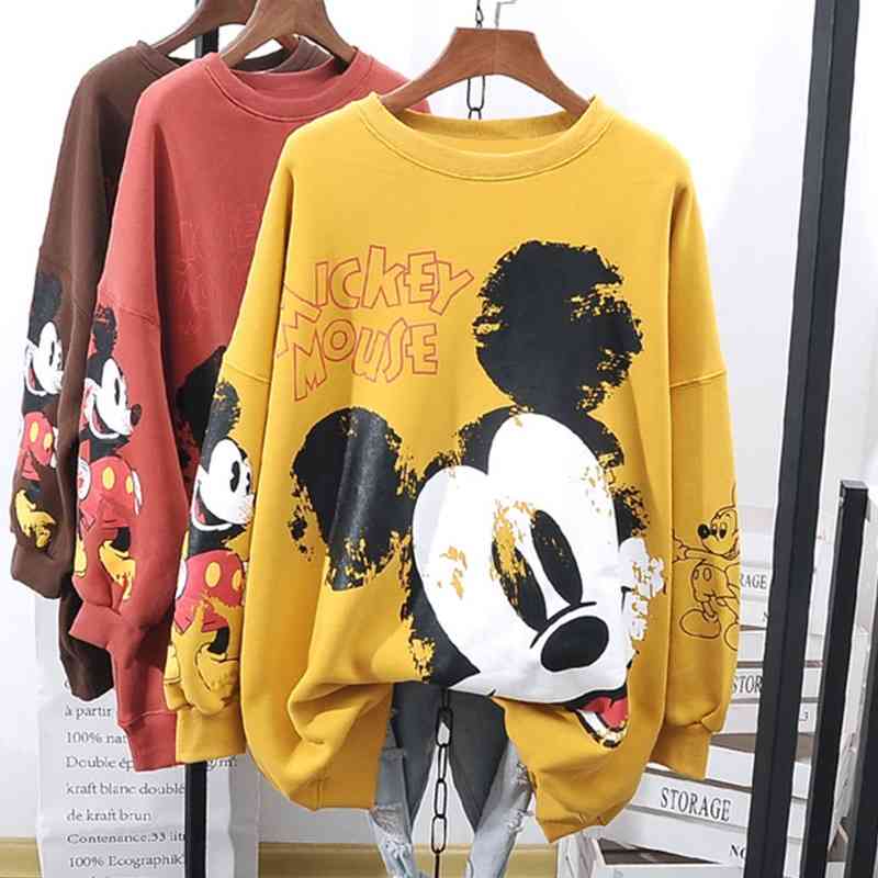 Round neck cartoon sweater 2020 new clothing loose Korean spring and autumn thin women's coat, Yellow
Round neck cartoon sweater 2020 new clothing loose Korean spring and autumn thin women's coat, Yellow