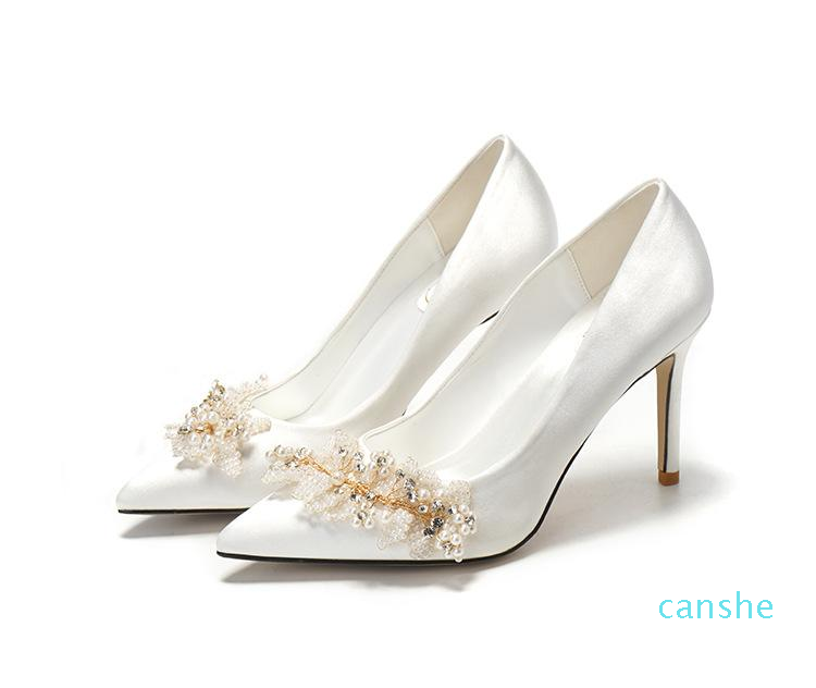 fashion-Dress Shoes Women Pearl Bridesmaid Bride High Heels Female Wedding White Stripper Pumps, White 9cm
fashion-Dress Shoes Women Pearl Bridesmaid Bride High Heels Female Wedding White Stripper Pumps, White 9cm