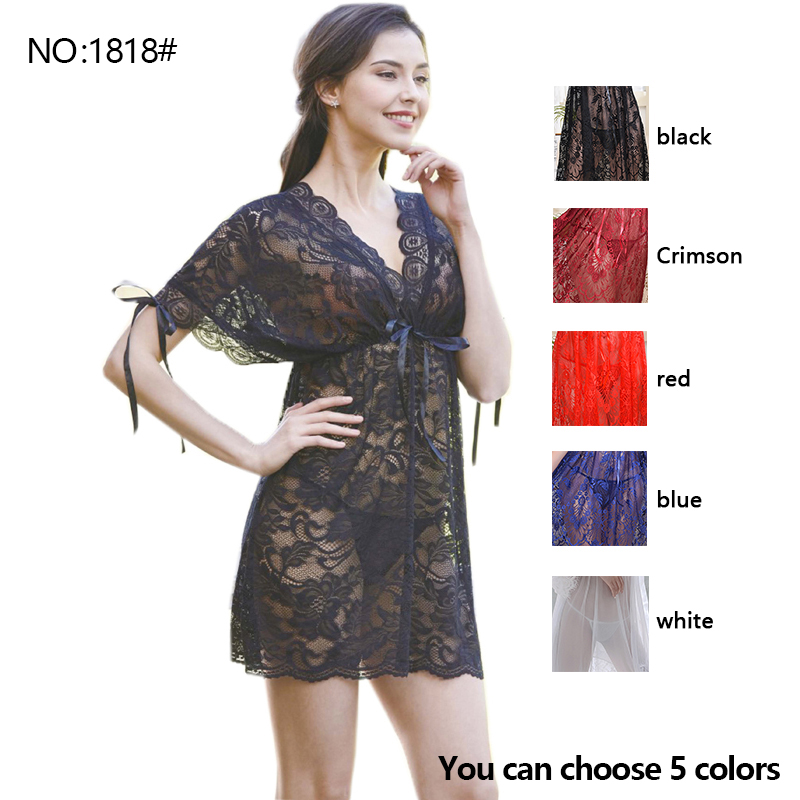 NO:1818# Ms. Sexy Se Transparent Sensual Pajamas Lace Short Sleeve Set Wholesale Retail Thongs + Bras and Panties Ex-factory Price, White
NO:1818# Ms. Sexy Se Transparent Sensual Pajamas Lace Short Sleeve Set Wholesale Retail Thongs + Bras and Panties Ex-factory Price, White