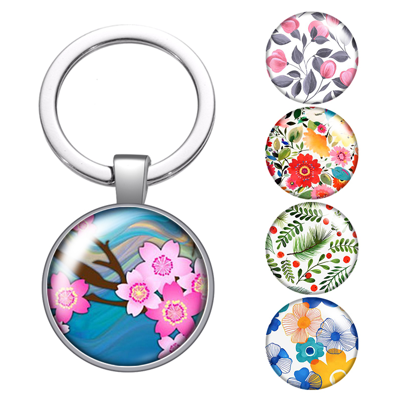 Flowers Sakura Daisy Beauty Patterns Glass Cabochon Keychain Bag Car Key Rings Holder Charms Silver Plated Key Chains Women Gift
Flowers Sakura Daisy Beauty Patterns Glass Cabochon Keychain Bag Car Key Rings Holder Charms Silver Plated Key Chains Women Gift