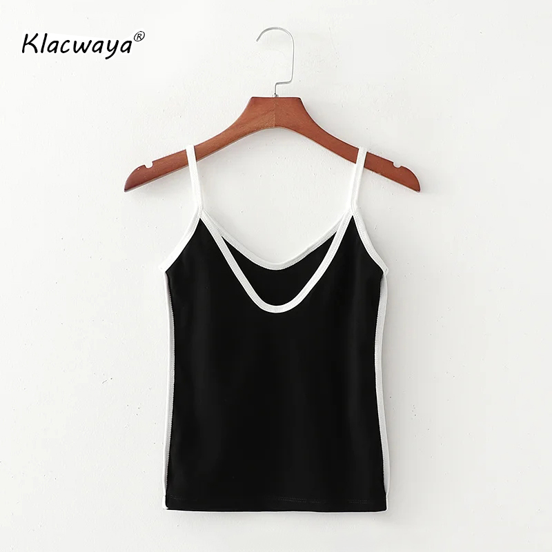 Women Chic Fashion Patchwork Tank Tops Vintage V Neck Backless Thin Straps Camis Female Vest Top Mujer 210521, Black
Women Chic Fashion Patchwork Tank Tops Vintage V Neck Backless Thin Straps Camis Female Vest Top Mujer 210521, Black