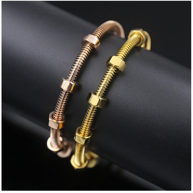 Screw Bangles Titanium Steel Oval Couple Women No Stone Rose Gold Bracelets Femme Bijoux Pulseira Without Box Bangle
Screw Bangles Titanium Steel Oval Couple Women No Stone Rose Gold Bracelets Femme Bijoux Pulseira Without Box Bangle