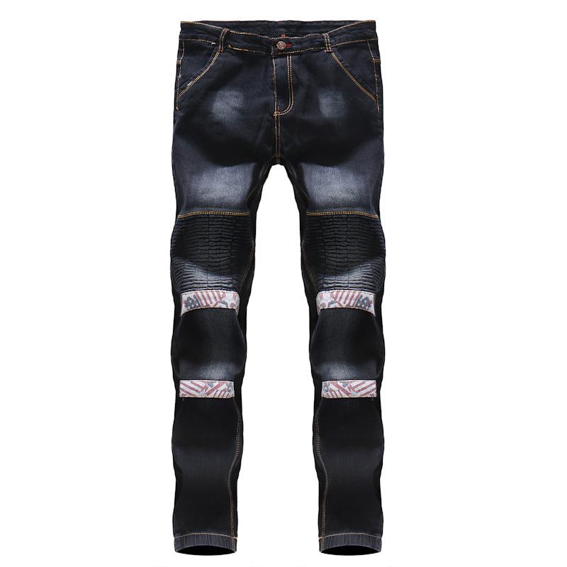 men's jeans 2021 european winter male black stretch fold slim small straight fit leg denim pant with holes, Blue
men's jeans 2021 european winter male black stretch fold slim small straight fit leg denim pant with holes, Blue