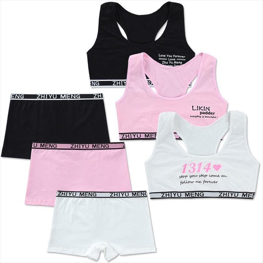 kids bras for puberty girls size sports bra set pure color soft underpants young girl training 8 14y, Blue
kids bras for puberty girls size sports bra set pure color soft underpants young girl training 8 14y, Blue