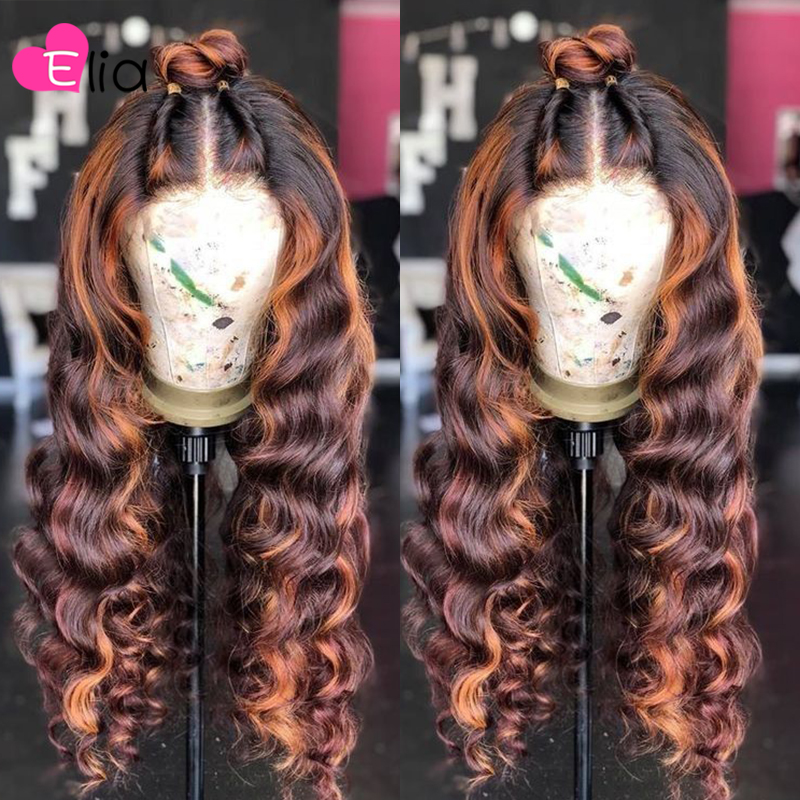 Highlight Brown Ombre Colored Lace Frontal Wig Human Hair Wig 180 Density Remy Peruvian 100% Human Hair for Black Women seamless natural, As the picture shows
Highlight Brown Ombre Colored Lace Frontal Wig Human Hair Wig 180 Density Remy Peruvian 100% Human Hair for Black Women seamless natural, As the picture shows