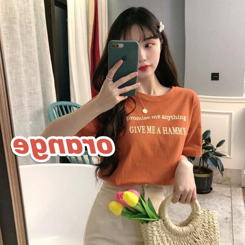 Women's T-Shirt Korean Style T Shirt Women Letters Print Short Sleeve Round Neck Tops Tees Slim Fit Woman, White
Women's T-Shirt Korean Style T Shirt Women Letters Print Short Sleeve Round Neck Tops Tees Slim Fit Woman, White