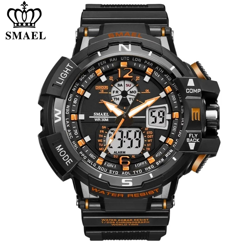 SMAEL Sport Watch Men 2021 Clock Male LED Digital Quartz Wrist Watches Mens Top Brand Luxury Digital-watch Relogio Masculinog, Black rose gold
SMAEL Sport Watch Men 2021 Clock Male LED Digital Quartz Wrist Watches Mens Top Brand Luxury Digital-watch Relogio Masculinog, Black rose gold