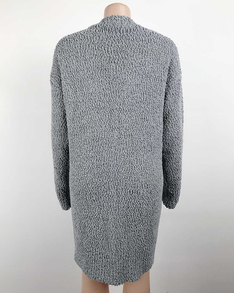 Fleece Cardigans women thick warm winter sweaters female loose soft cardigans knitted outwear jumpers cropped cardigan trui 210604