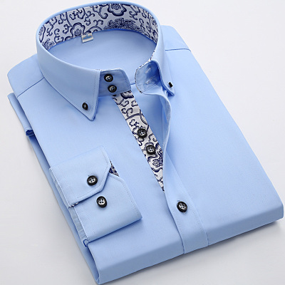 Fashion-Men Shirts Long Sleeve Mens Dress Shirts Cotton White Black Shirt Men Shirt Plus Size Slim Fit Chemise Homme, Dark blue shirt
Fashion-Men Shirts Long Sleeve Mens Dress Shirts Cotton White Black Shirt Men Shirt Plus Size Slim Fit Chemise Homme, Dark blue shirt