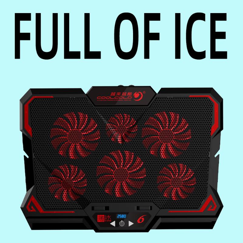 Gaming Laptop Cooler Six Fan Led Screen Two USB Port Cooling Pad Notebook Stand For 417*300*30MM Pads
Gaming Laptop Cooler Six Fan Led Screen Two USB Port Cooling Pad Notebook Stand For 417*300*30MM Pads