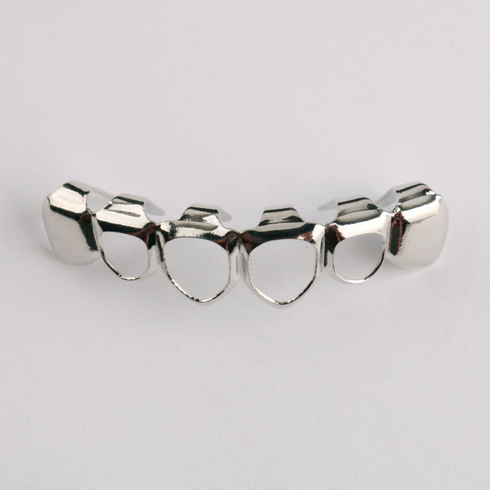 Hip hop teeth grill is a silver plated, smooth and hollow mouthpiece