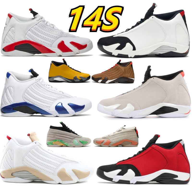 2022 Designer 14 14s Basketball Shoes Hyper Royal Candy Cane Sneakers Fortune Last Shot Thunder Red Winterized Brown Black Yellow Toe Men Women Trainers 40-47, Box
2022 Designer 14 14s Basketball Shoes Hyper Royal Candy Cane Sneakers Fortune Last Shot Thunder Red Winterized Brown Black Yellow Toe Men Women Trainers 40-47, Box