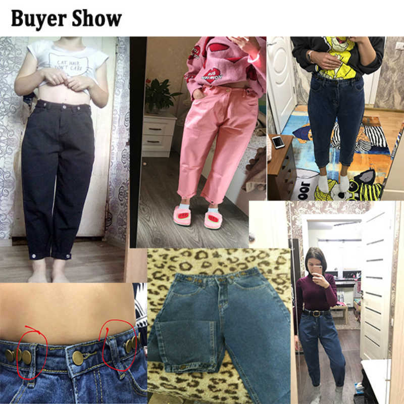 GUUZYUVIZ Casual Jeans Woman High Waist Loose Denim Harem Pants Mujer Plus Size Chic For Women Combinaison Pantalon Femme 210922