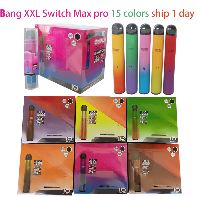Bang XXL Disposable Vape Switch Pro Max 2 in 1 dual e cigarettes 2000 puffs 16350 Battery 6ml Plus bars XXtra Double Vaporizer
Bang XXL Disposable Vape Switch Pro Max 2 in 1 dual e cigarettes 2000 puffs 16350 Battery 6ml Plus bars XXtra Double Vaporizer