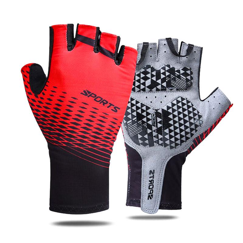 Image of Profession Cycling Gloves Sports Racing Bicycle Half Finger Gel Women Summer Road Bike Anti-slip Outdoor Sport Glove