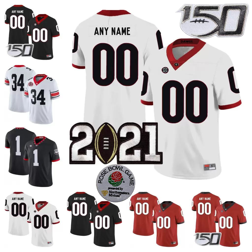 Custom UGA Georgia Bulldogs Football Jersey 2021 Herschel Walke Kendall Milton George Pickens Stetson Bennett IV Zamir White JT Daniels Jerm, Black
Custom UGA Georgia Bulldogs Football Jersey 2021 Herschel Walke Kendall Milton George Pickens Stetson Bennett IV Zamir White JT Daniels Jerm, Black