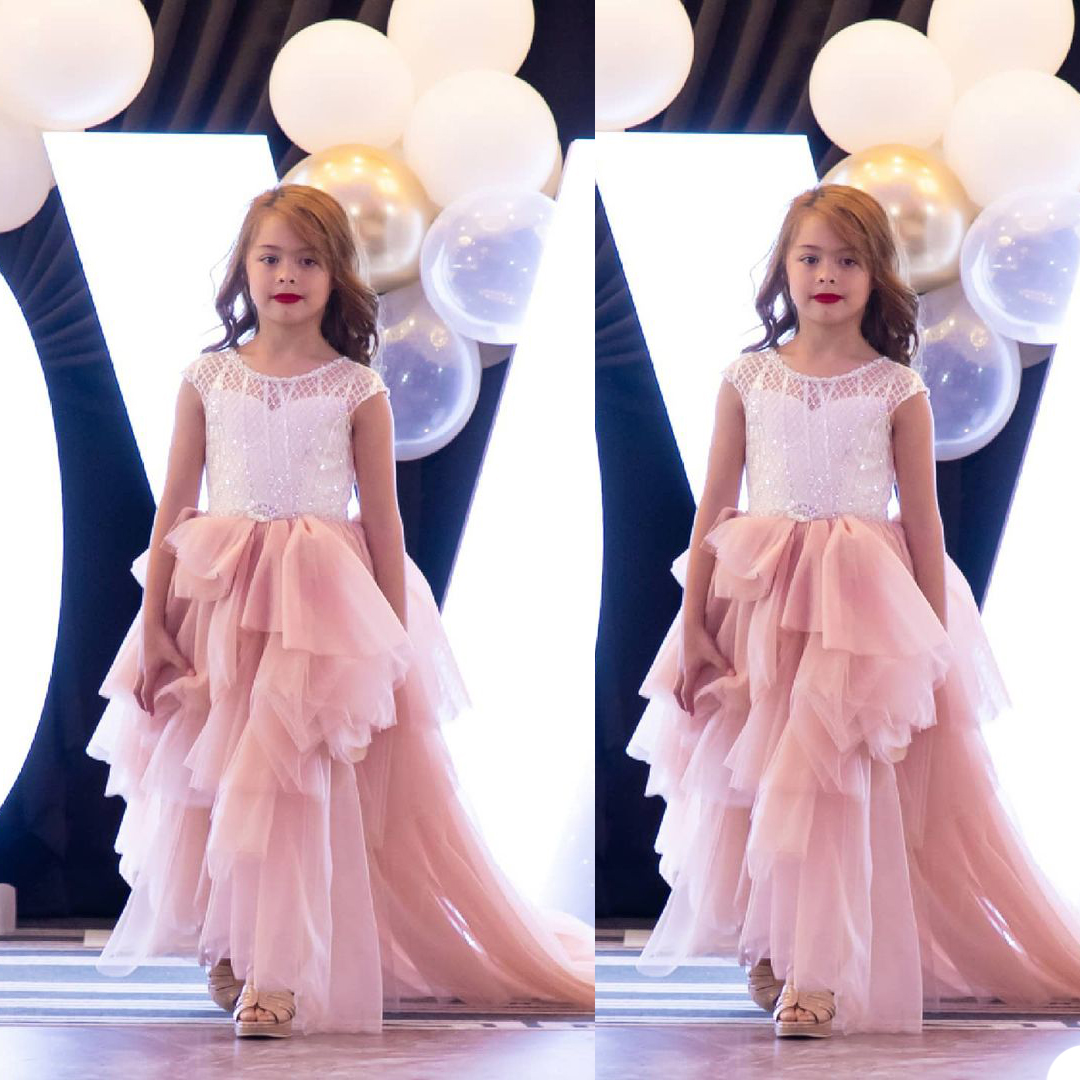 Formal Flower Girls Dress Short Sleeve Sequins Lace Appliques Tiered Skirts Children Birthday Party Dresses Kids Wedding Prom Pageant Wear, Lanvender
Formal Flower Girls Dress Short Sleeve Sequins Lace Appliques Tiered Skirts Children Birthday Party Dresses Kids Wedding Prom Pageant Wear, Lanvender