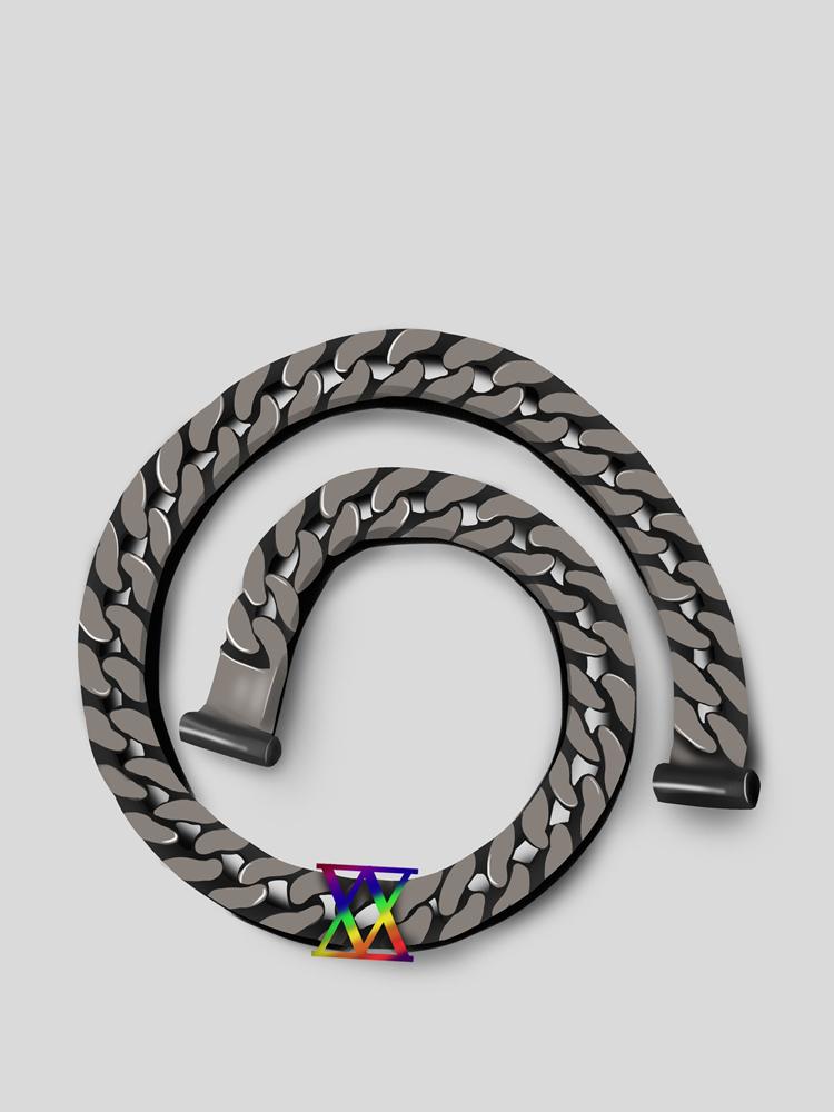 Chains EDY Hip Hop Punk Colorful LOGO Cuban Tungsten Steel Black Thick Chain Necklace Bracelet For Men Women Girls Female Jewelry
Chains EDY Hip Hop Punk Colorful LOGO Cuban Tungsten Steel Black Thick Chain Necklace Bracelet For Men Women Girls Female Jewelry