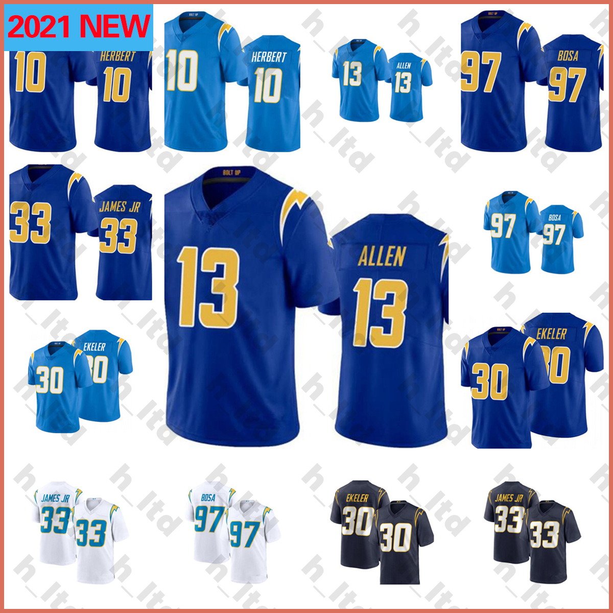 Football Jersey 10 Justin Herbert 97 Joey Bosa 33 Derwin James JR 13 Keenan Allen 30 Austin Ekeler Jerseys, As
Football Jersey 10 Justin Herbert 97 Joey Bosa 33 Derwin James JR 13 Keenan Allen 30 Austin Ekeler Jerseys, As