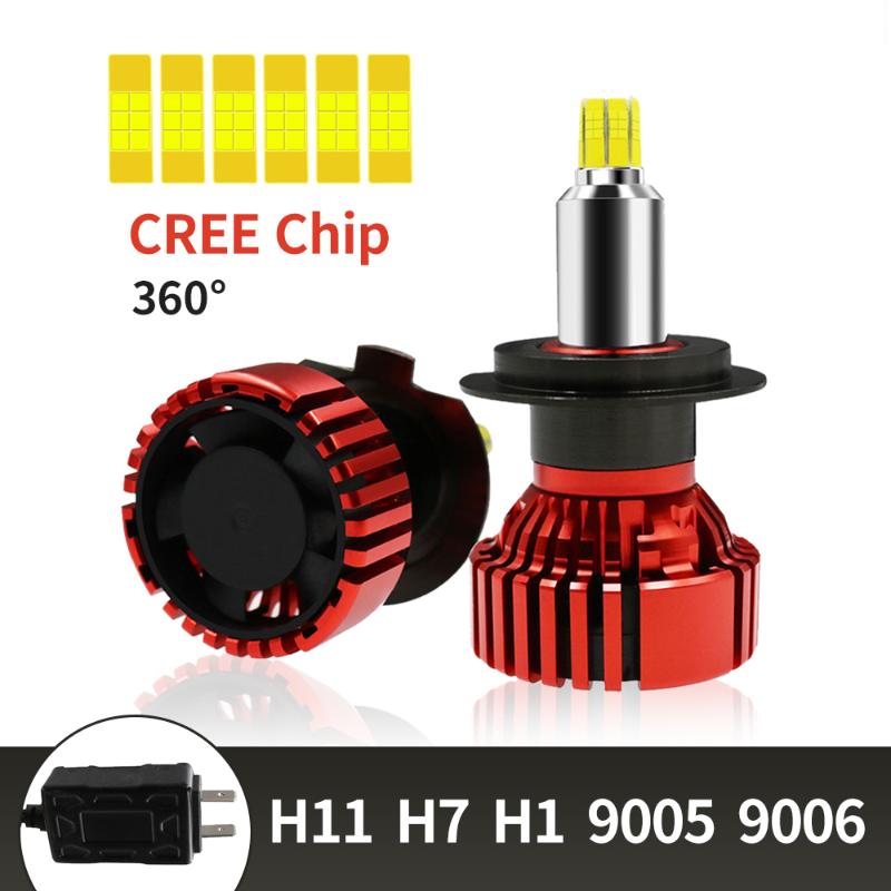 Car Headlights Six-side Illuminate H7 H1 H11 9005 9006 9012 LED Headlight Bulb Kit CREE Chip 12v 6500k AutoLamp Accessories
Car Headlights Six-side Illuminate H7 H1 H11 9005 9006 9012 LED Headlight Bulb Kit CREE Chip 12v 6500k AutoLamp Accessories