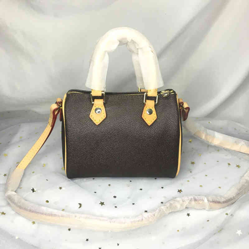 bag quality luxurys designers women purse fashion crossbody 16 cm nano spedy mini shoulder classic canvas pillow, Brown flower
bag quality luxurys designers women purse fashion crossbody 16 cm nano spedy mini shoulder classic canvas pillow, Brown flower