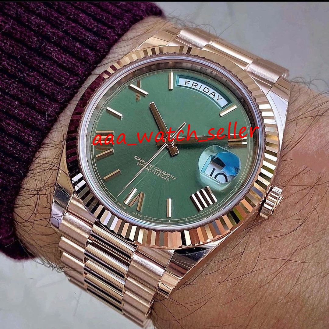 2 colors BP factory mens luxury watches 40mm DD 228235 128238 DG 2813 automatic movement 60th limited edition olive green dial Roman numbers president wristwatches, P2--chocolate dial
2 colors BP factory mens luxury watches 40mm DD 228235 128238 DG 2813 automatic movement 60th limited edition olive green dial Roman numbers president wristwatches, P2--chocolate dial