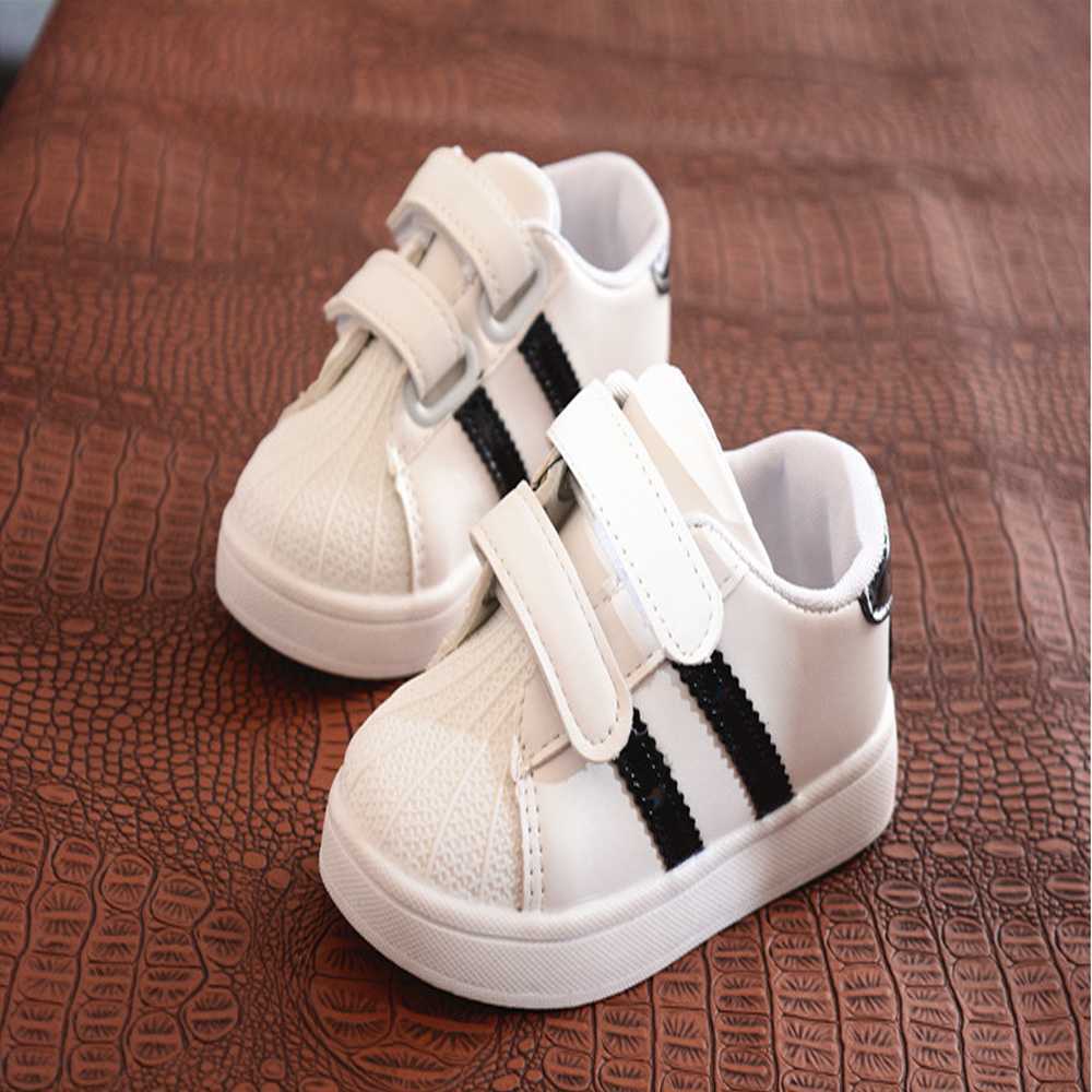 Kids Shoes Classic Stripes Baby Girl Boy Boys Running Board Casual Fashion Non-slip Rubber Sole Children's C260130