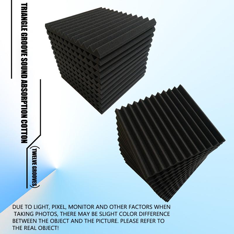 Carpets 24PCS 300x300x25mm Studio Acoustic Foam Sound Proofing Protective Sponge Soundproof Absorption Treatment Panel