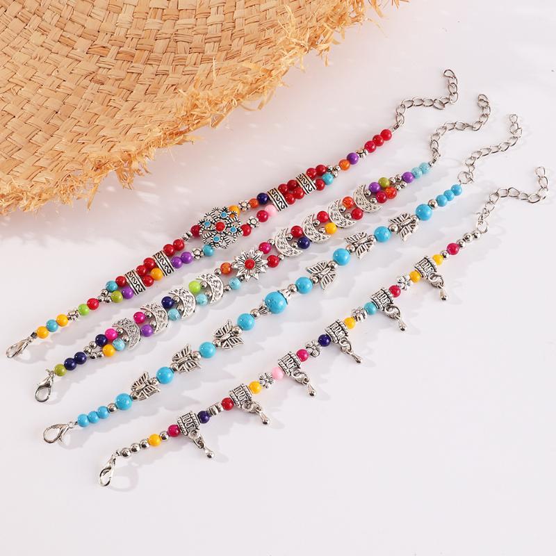 Beaded, Strands Ethnic Style Jewelry Butterfly Plum Blossom Ancient Silver Bracelets For Women Charm Bracelet Turquoise
Beaded, Strands Ethnic Style Jewelry Butterfly Plum Blossom Ancient Silver Bracelets For Women Charm Bracelet Turquoise