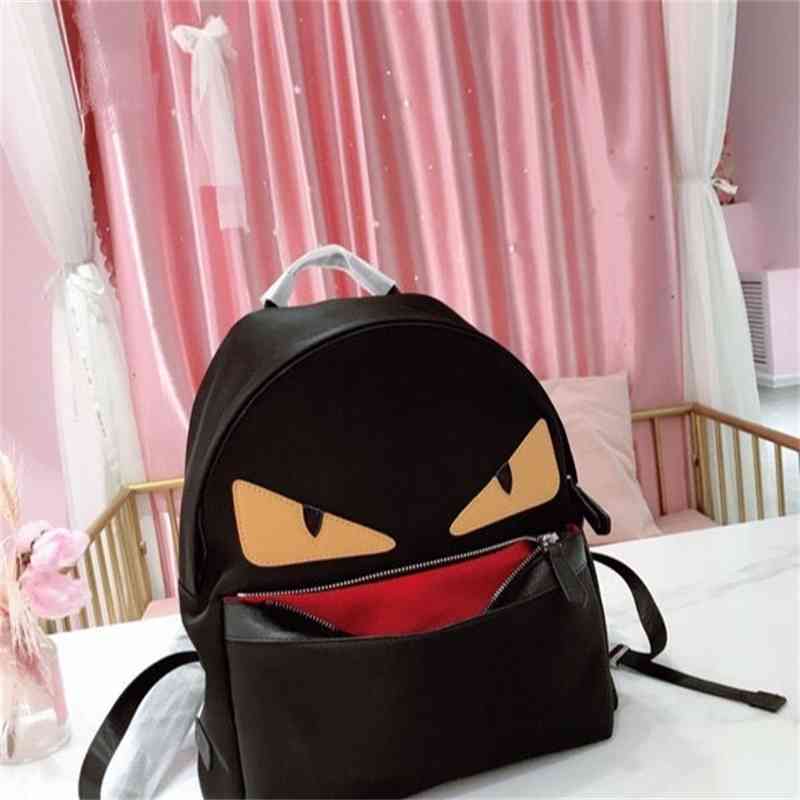 New Fend Designer Bag Style Men's Women's Double Shoulder Large Size Small Monster Waterproof Nylon Cloth Yellow Eye Schoolbag Backpack
New Fend Designer Bag Style Men's Women's Double Shoulder Large Size Small Monster Waterproof Nylon Cloth Yellow Eye Schoolbag Backpack