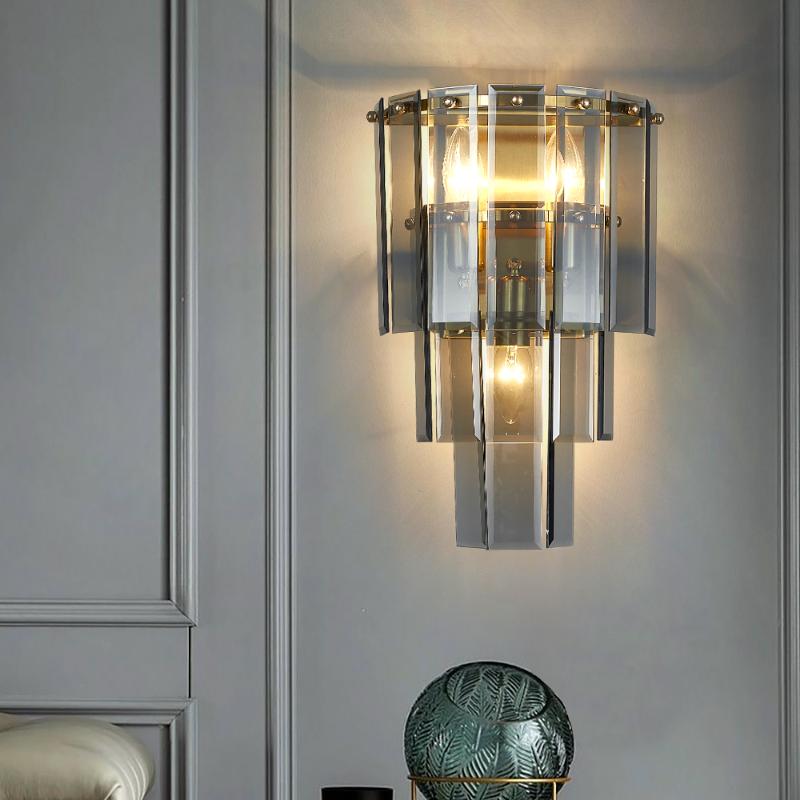 Frosted Glass Lamps For Wall Decor Bedroom Bedside Lamp Sconce On The Living Room Interior Lighting