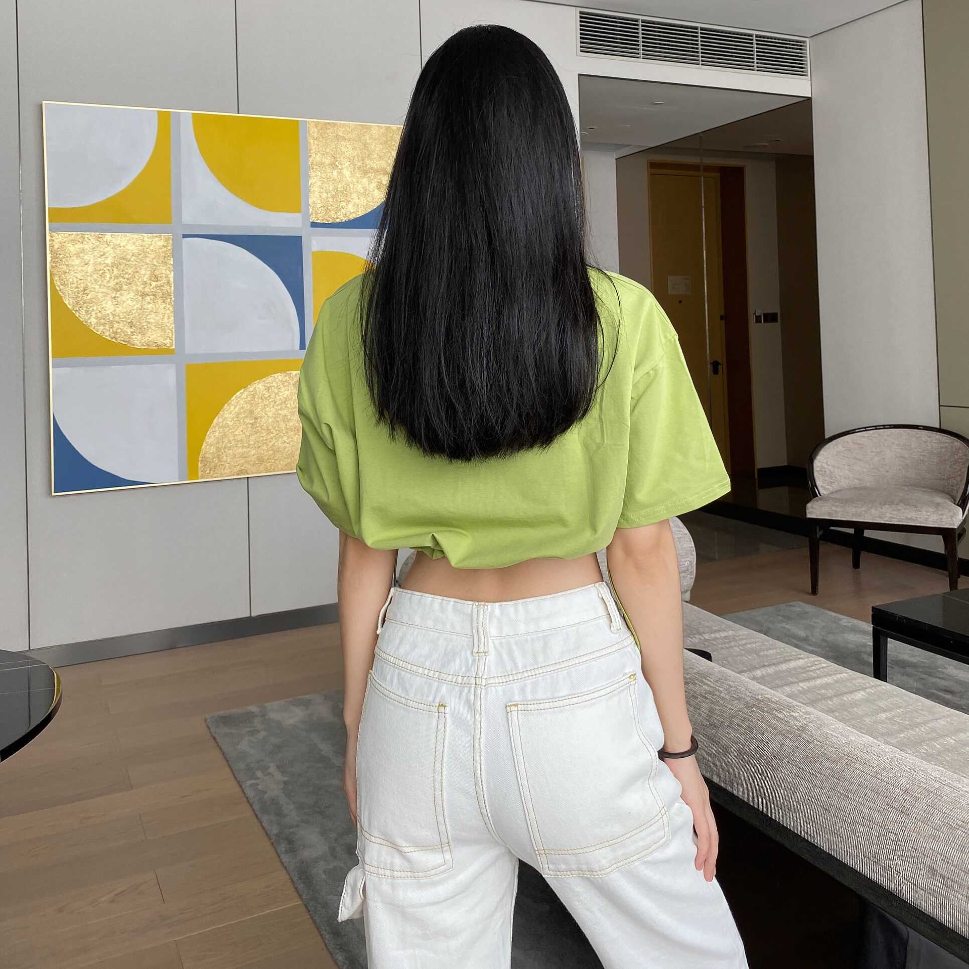 Cheeky Straight Jeans for Women High Waist Loose Non Stretch Denim With Slim Relaxed Fit Vintage Inspired Feel Pants 210922