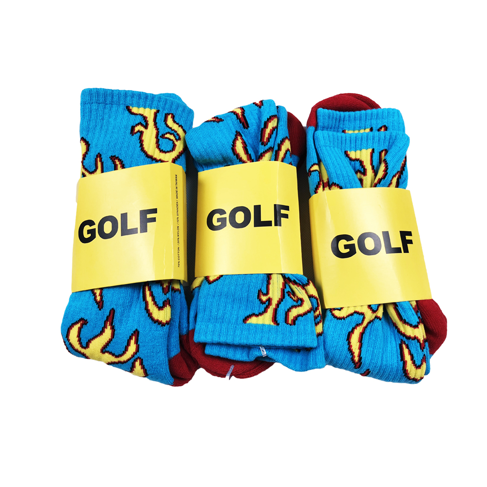 Mens Socks 18SS GOLF WANG Yellow FIRE Printed Blue Fashion Sports Sockings Hip Hop, Black
Mens Socks 18SS GOLF WANG Yellow FIRE Printed Blue Fashion Sports Sockings Hip Hop, Black