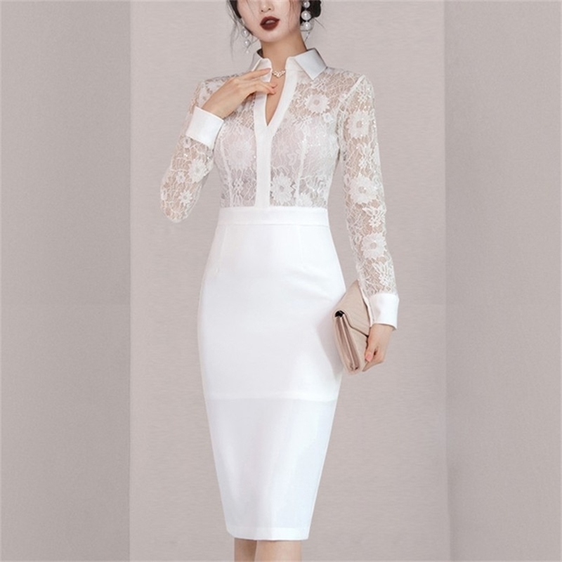 High Quality Spring Sexy Full Sleeve Ruffles Lace Patchwork Bodycon Knee-Length Solid Party Dress 210603, Picture color
High Quality Spring Sexy Full Sleeve Ruffles Lace Patchwork Bodycon Knee-Length Solid Party Dress 210603, Picture color