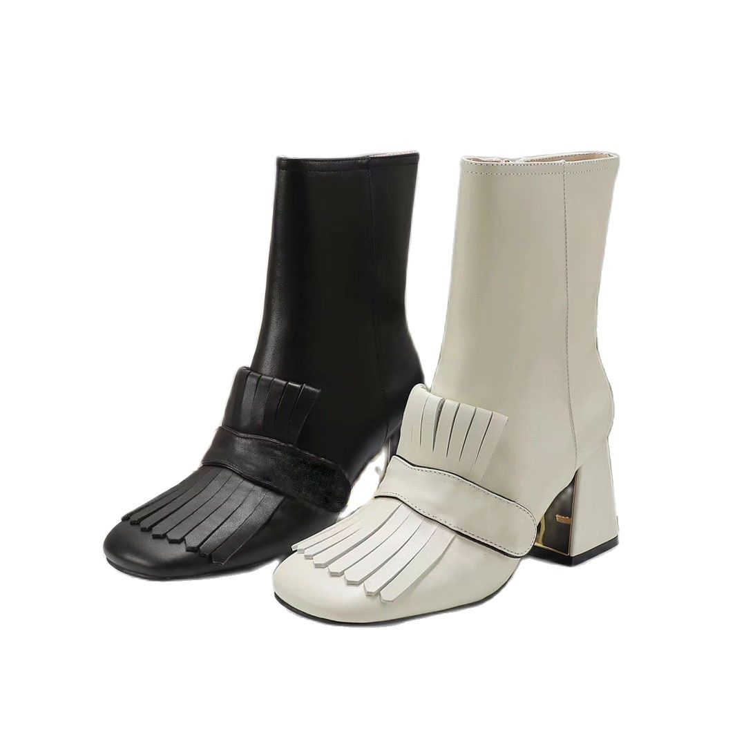2022 woman fashion designer chunky heel boots girls winter autumn soft leather boot medium heels girls ankle boots lady black whtie large size 42 40 10US No Box #G24, Only for box no ship
2022 woman fashion designer chunky heel boots girls winter autumn soft leather boot medium heels girls ankle boots lady black whtie large size 42 40 10US No Box #G24, Only for box no ship