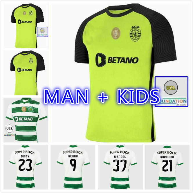 21 22 SPORTING CP Lisbon soccer jersey 2021 GOALKEEPER COATES ACUNA SPORAR JOVANE VIETTO football shirt Men + Kids kit set uniforms, Black;yellow
21 22 SPORTING CP Lisbon soccer jersey 2021 GOALKEEPER COATES ACUNA SPORAR JOVANE VIETTO football shirt Men + Kids kit set uniforms, Black;yellow