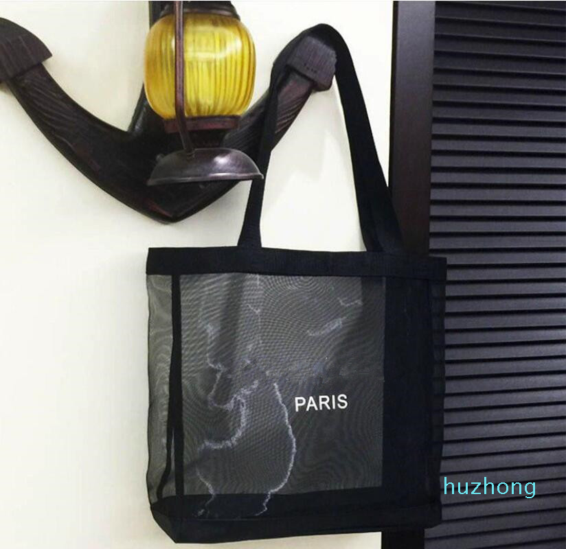 HOT!Classic white logo shopping mesh Bag luxury pattern Travel Bag Women Wash Bag Cosmetic Makeup Storage mesh Case, Black
HOT!Classic white logo shopping mesh Bag luxury pattern Travel Bag Women Wash Bag Cosmetic Makeup Storage mesh Case, Black