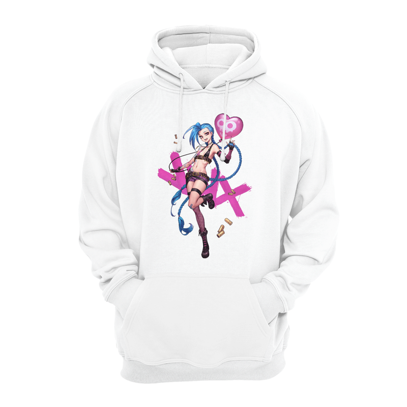 3D Jinx Hoodie Print Lol Arcane white print men and women casual street sweater winter pullover, Black
3D Jinx Hoodie Print Lol Arcane white print men and women casual street sweater winter pullover, Black
