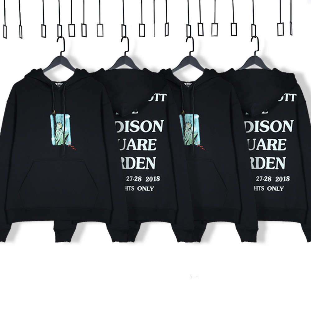 High quality 1:1 hoodie TS sweater Travis Scott statue of liberty astroworld album limited foam fog man, Black
High quality 1:1 hoodie TS sweater Travis Scott statue of liberty astroworld album limited foam fog man, Black