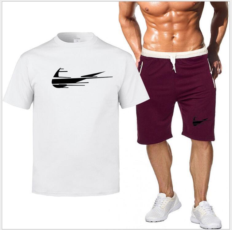 men' casual track and field football fashion 2-piece Tracksuits sportswear Brand Print short-sleeved T-shirt shorts suit men
men' casual track and field football fashion 2-piece Tracksuits sportswear Brand Print short-sleeved T-shirt shorts suit men