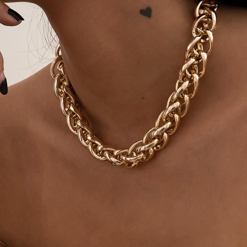 Chokers Double Woven Chain Necklace For Girls Jewelry Stainless Steel Punk Styles 2022 Accessories
Chokers Double Woven Chain Necklace For Girls Jewelry Stainless Steel Punk Styles 2022 Accessories