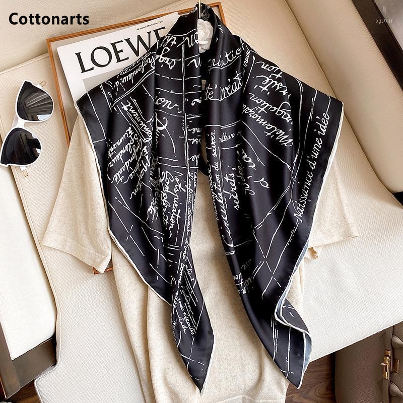 Scarves Letter Print Silk Scarf Women Brand Square Office Lady Shawl Bandanna 90*90cm Muslim Hijab Handkerchief Foulard Echarpe, Blue;gray
Scarves Letter Print Silk Scarf Women Brand Square Office Lady Shawl Bandanna 90*90cm Muslim Hijab Handkerchief Foulard Echarpe, Blue;gray