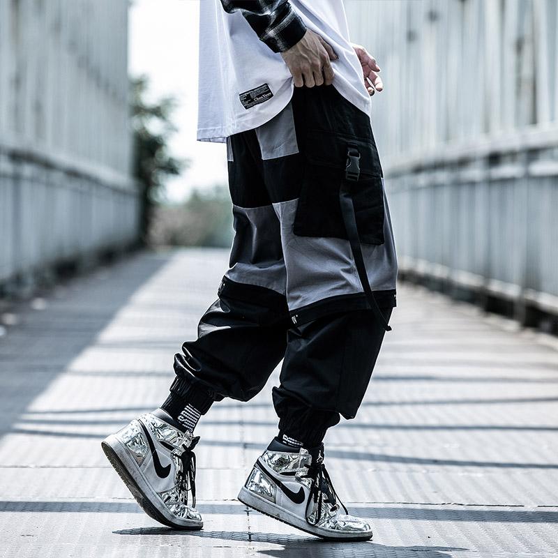 BYBB'S DARK Joggers Men Cargo Pants Patchwork Detachable Short Pant Sweatpants Streetwear 2021 Fashion Trousers Male BB202 Men's