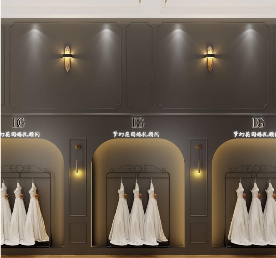 Wedding dress rack Commercial Furniture photo studio show high grade floor type cheongsam dresses racks clothing store display shelf