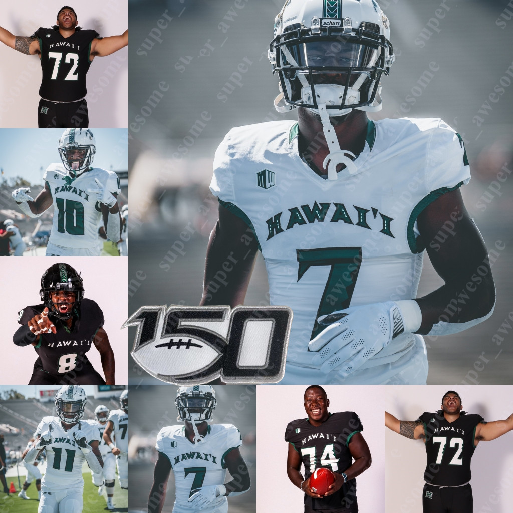 NCAA Hawaii Football Jersey Dedrick Parson Aaron Cephus Justus Tavai Khoury Bethley Nick Mardner James Phillips Scott Tru Edwards Caleb Phillips Chima Azunna, Black
NCAA Hawaii Football Jersey Dedrick Parson Aaron Cephus Justus Tavai Khoury Bethley Nick Mardner James Phillips Scott Tru Edwards Caleb Phillips Chima Azunna, Black