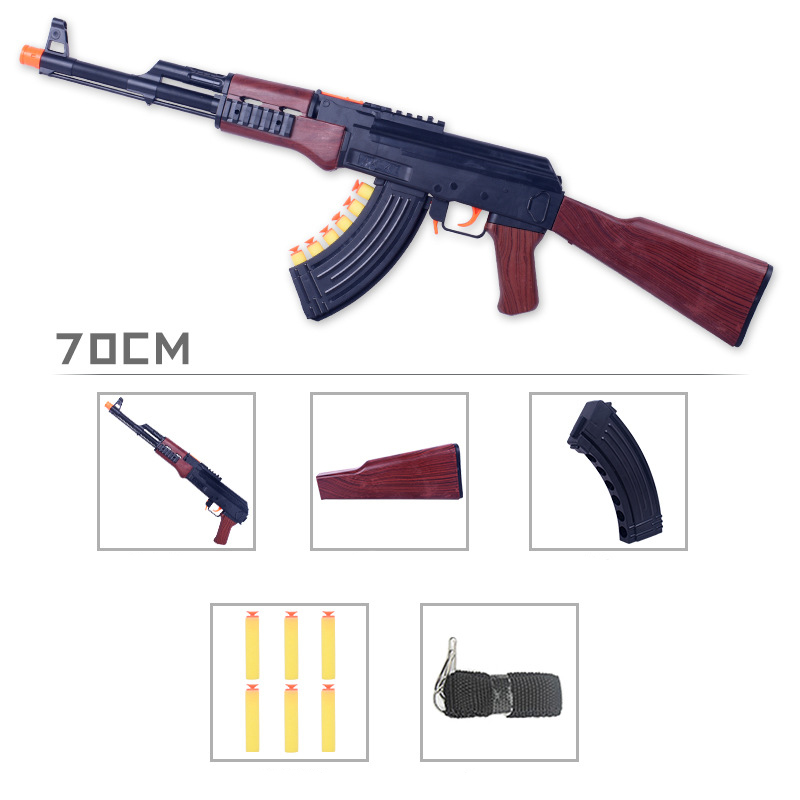 AK47 Soft Bullet Toy Gun Manual Pneumatic Rifle For Adults Kids Birthday Gift Outdoor Games