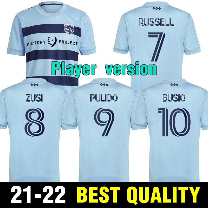 21 22 Sporting Kansas City soccer jerseys Player Version 2021 2022 PULIDO BUSIO RUSSELL ZUSI football shirts home adult maillot de futol
21 22 Sporting Kansas City soccer jerseys Player Version 2021 2022 PULIDO BUSIO RUSSELL ZUSI football shirts home adult maillot de futol