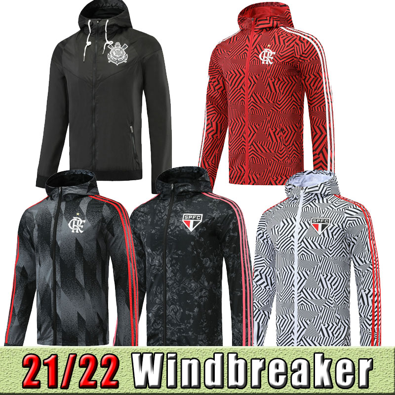 2021 2022 Long sleeves soccer Windbreaker tracksuits football Autumn Winter Men' Sportswea Hooded with Zipper Flamengo Sao Paulo Corinthians
2021 2022 Long sleeves soccer Windbreaker tracksuits football Autumn Winter Men' Sportswea Hooded with Zipper Flamengo Sao Paulo Corinthians
